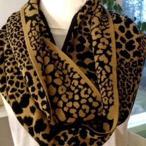 MK Leopard Print Scarf